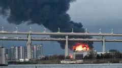 St Petersburg oil facility attack: overnight strikes hit Russia